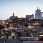 Vista sul Foro Romano dalla terrazza