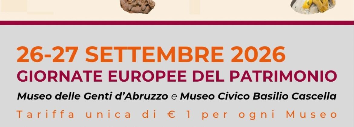 Giornate Europee del Patrimonio 2026